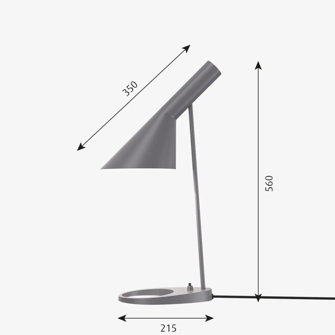 Louis Poulsen AJ bordlampe