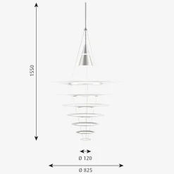 Louis Poulsen Enigma taklampe Ø82