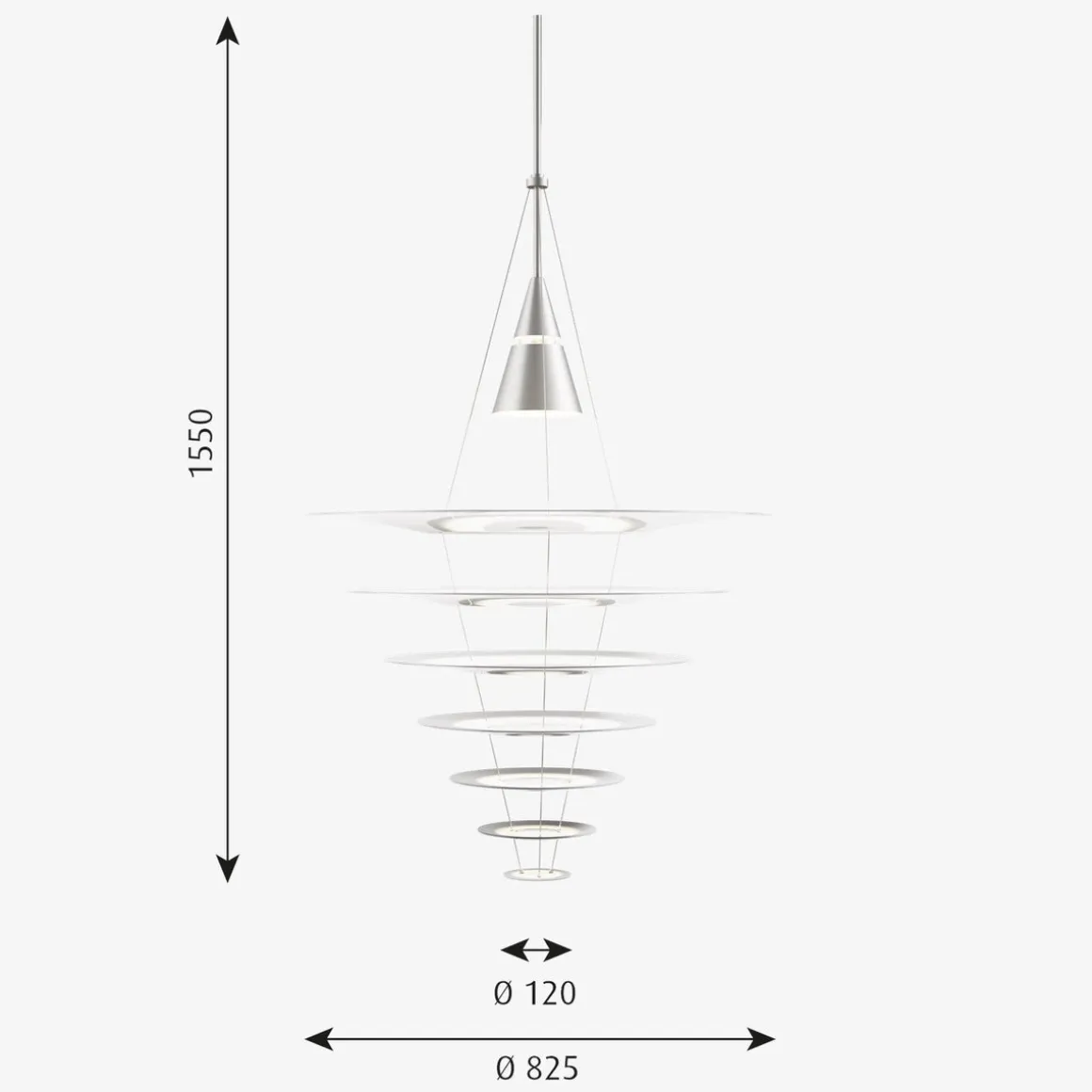 Louis Poulsen Enigma taklampe Ø82