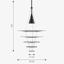 Louis Poulsen Enigma taklampe Ø54