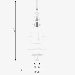 Louis Poulsen Enigma taklampe Ø54