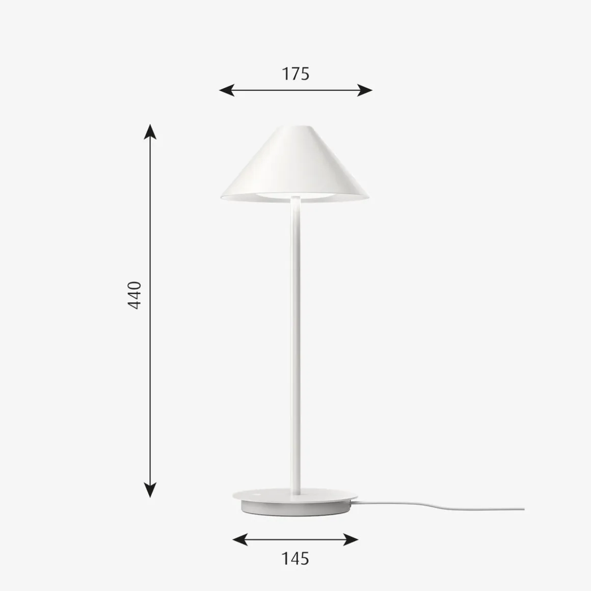 Louis Poulsen Keglen bordlampe