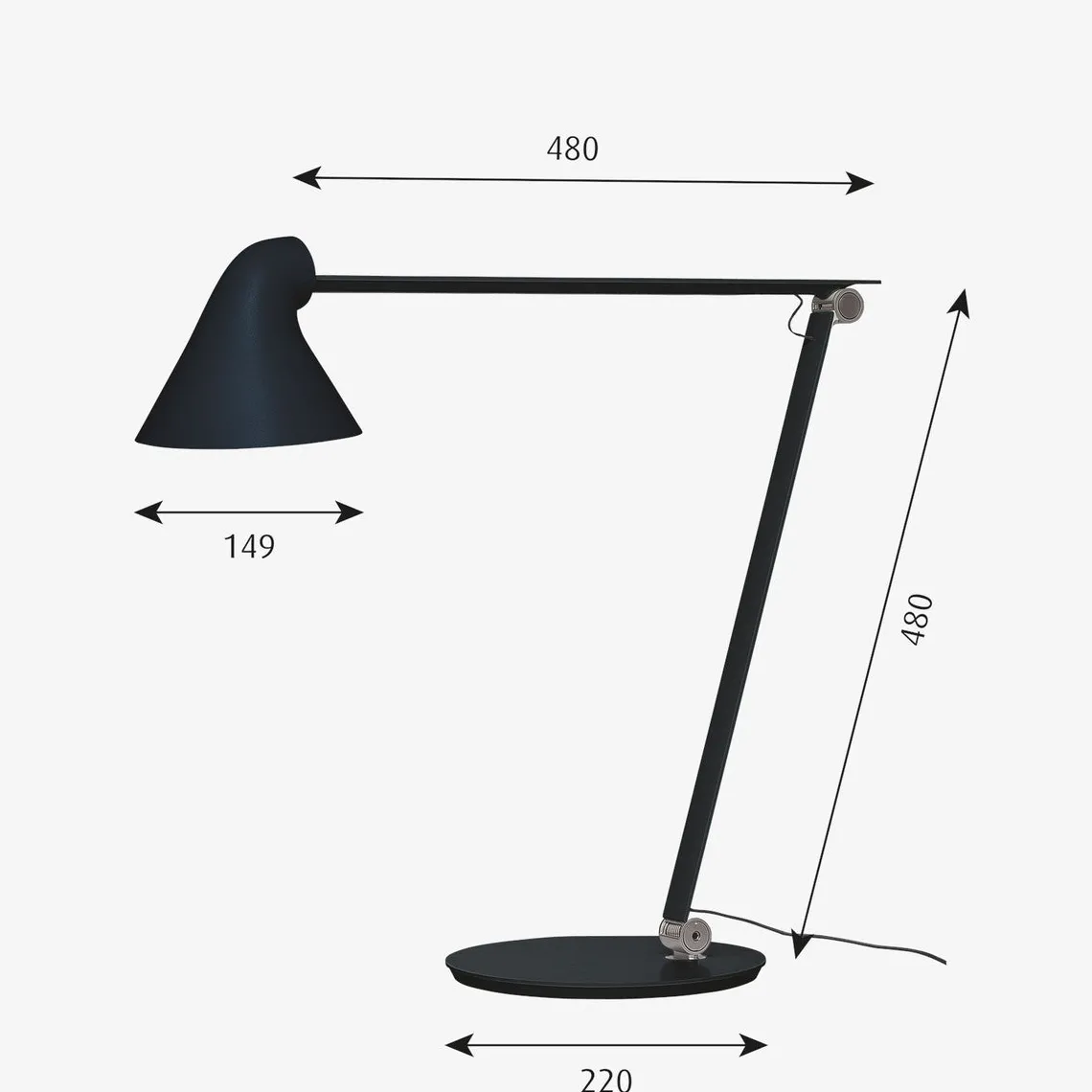 Louis Poulsen NJP bordlampe