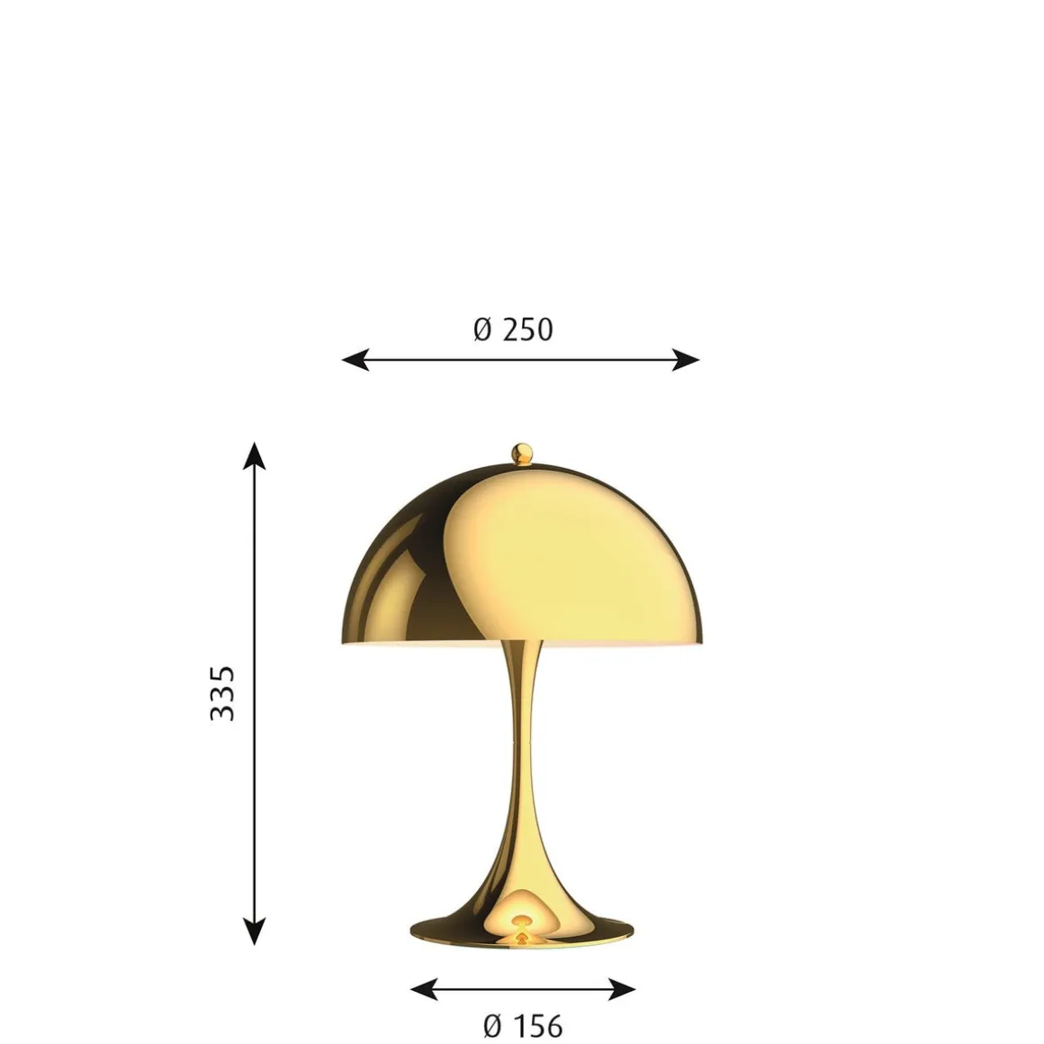 Louis Poulsen Panthella 250 bordlampe