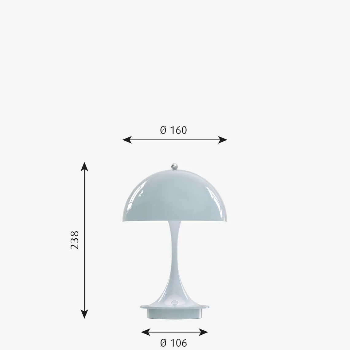 Louis Poulsen Panthella 160 portabel bordlampe