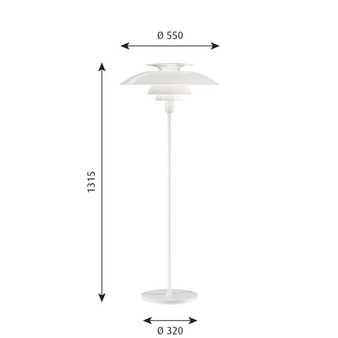 Louis Poulsen PH 80 gulvlampe