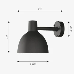 Louis Poulsen Toldbod utendørs vegglampe 22