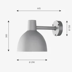 Louis Poulsen Toldbod utendørs vegglampe 29