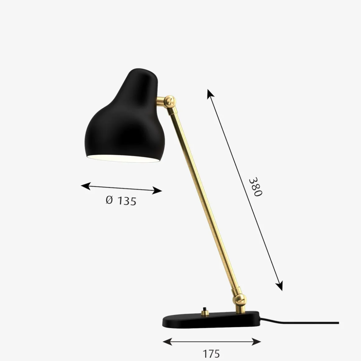 Louis Poulsen VL38 bordlampe