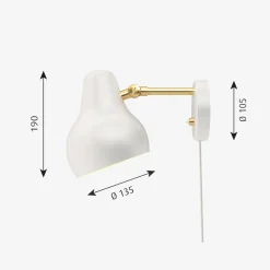 Louis Poulsen VL38 vegglampe
