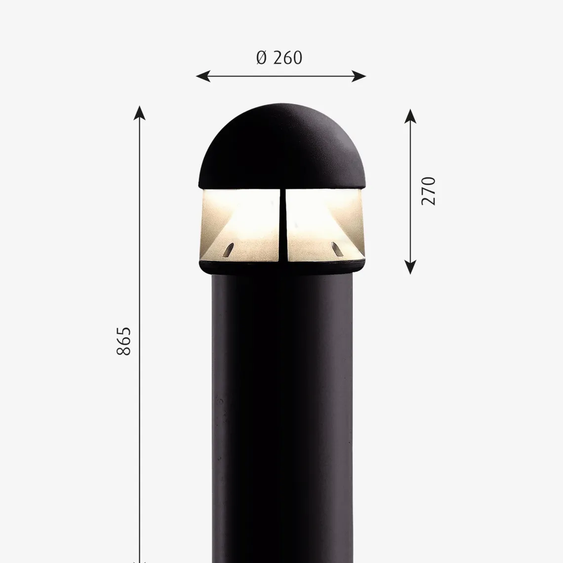 Louis Poulsen Waterfront Pullert mast for nedgraving