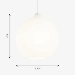 Louis Poulsen Wohlert taklampe Ø40 - Opal