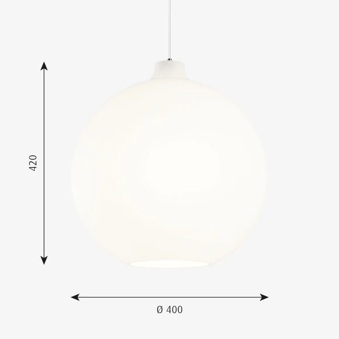 Louis Poulsen Wohlert taklampe Ø40 - Opal