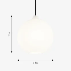 Louis Poulsen Wohlert taklampe Ø35 - Opal