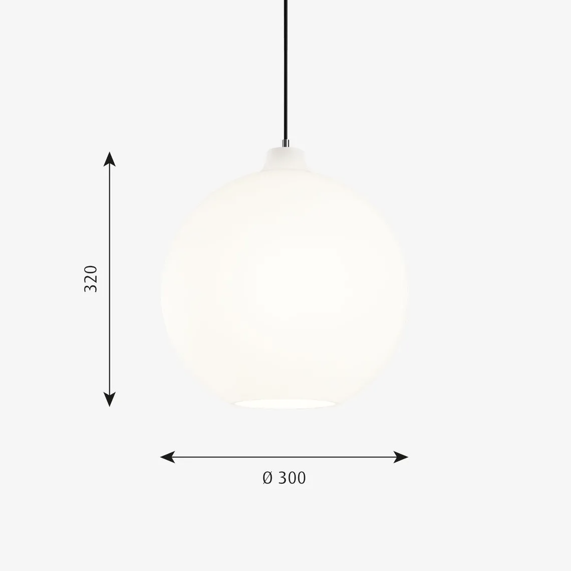 Louis Poulsen Wohlert taklampe Ø30 - Opal