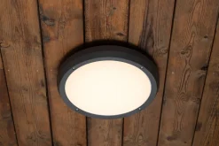 Luno taklampe 30 cm utendørs IP65 13W 3000K IK6 - Grafitt grå