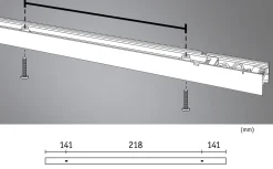 Lyskanal 0,5 meter til Linion kanalsystem 8,5W 3000 Kelvin