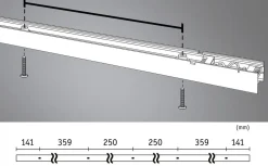 Lyskanal 1,5 meter til Linion kanalsystem 25,5W 3000 Kelvin