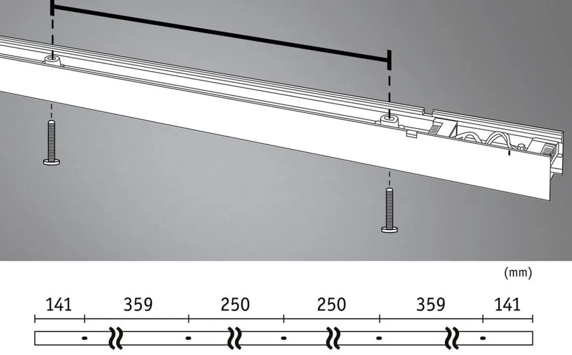 Lyskanal 1,5 meter til Linion kanalsystem 25,5W 3000 Kelvin
