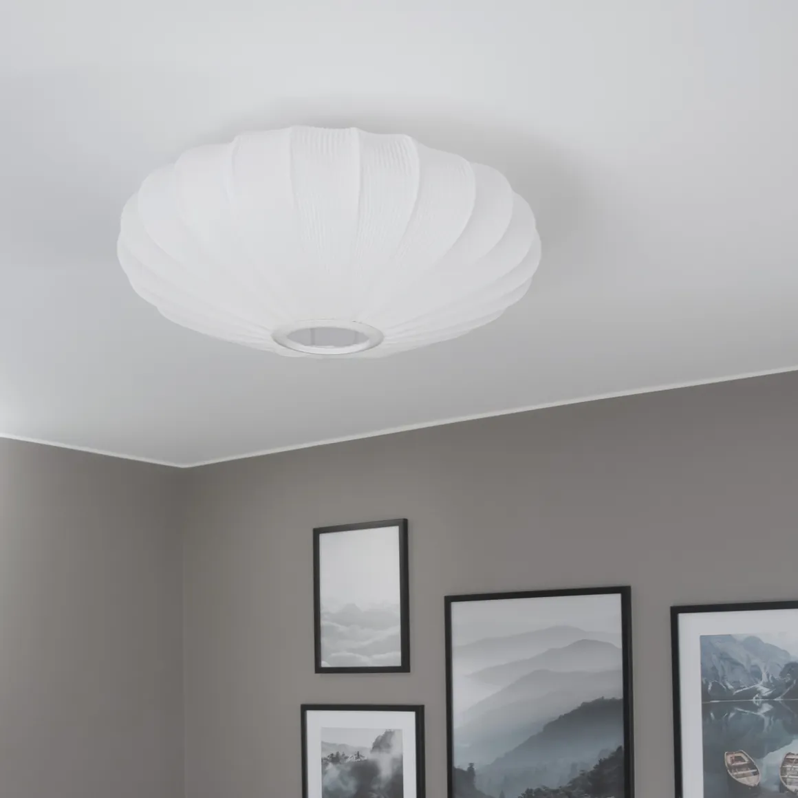 Mamsell taklampe 55 cm - Hvit