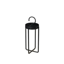 Manorola lanterne bord/gulv 39 cm IP54 oppladbar - Svart