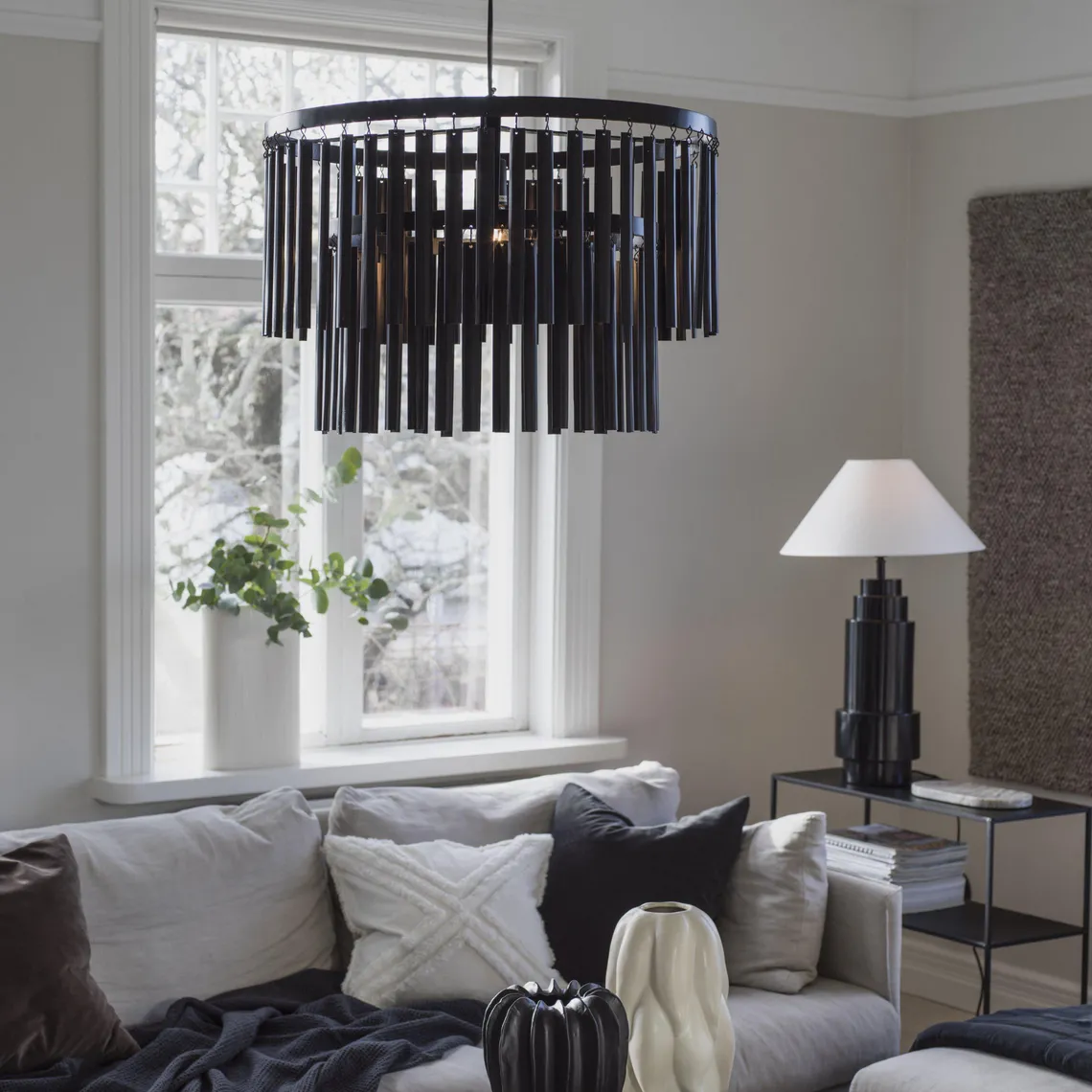 Marlow takpendel 45 cm - Svart