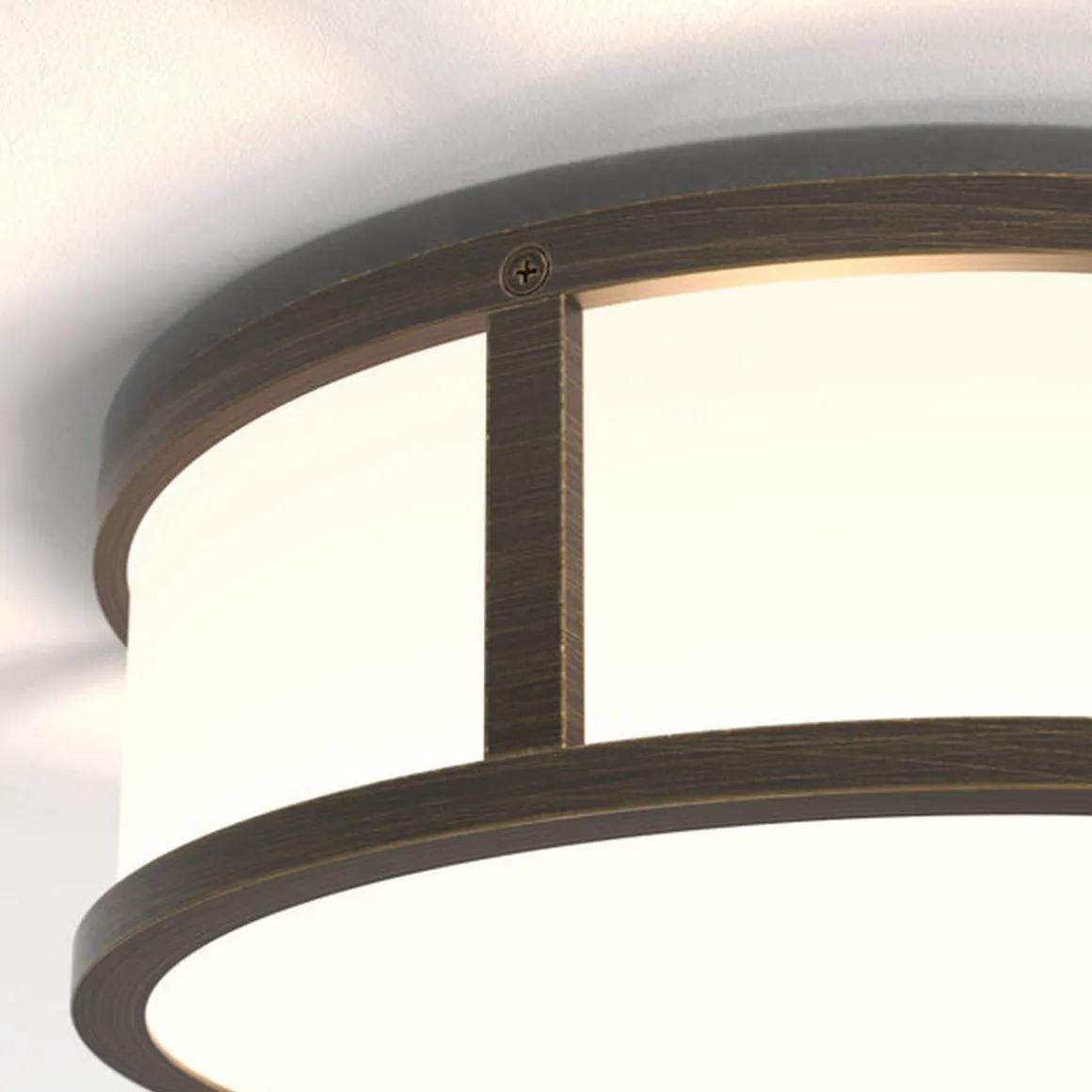 Mashiko Round 230 taklampe IP44 - Bronsefarget