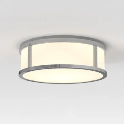 Mashiko 230 runde taklampe IP44 - Polert krom