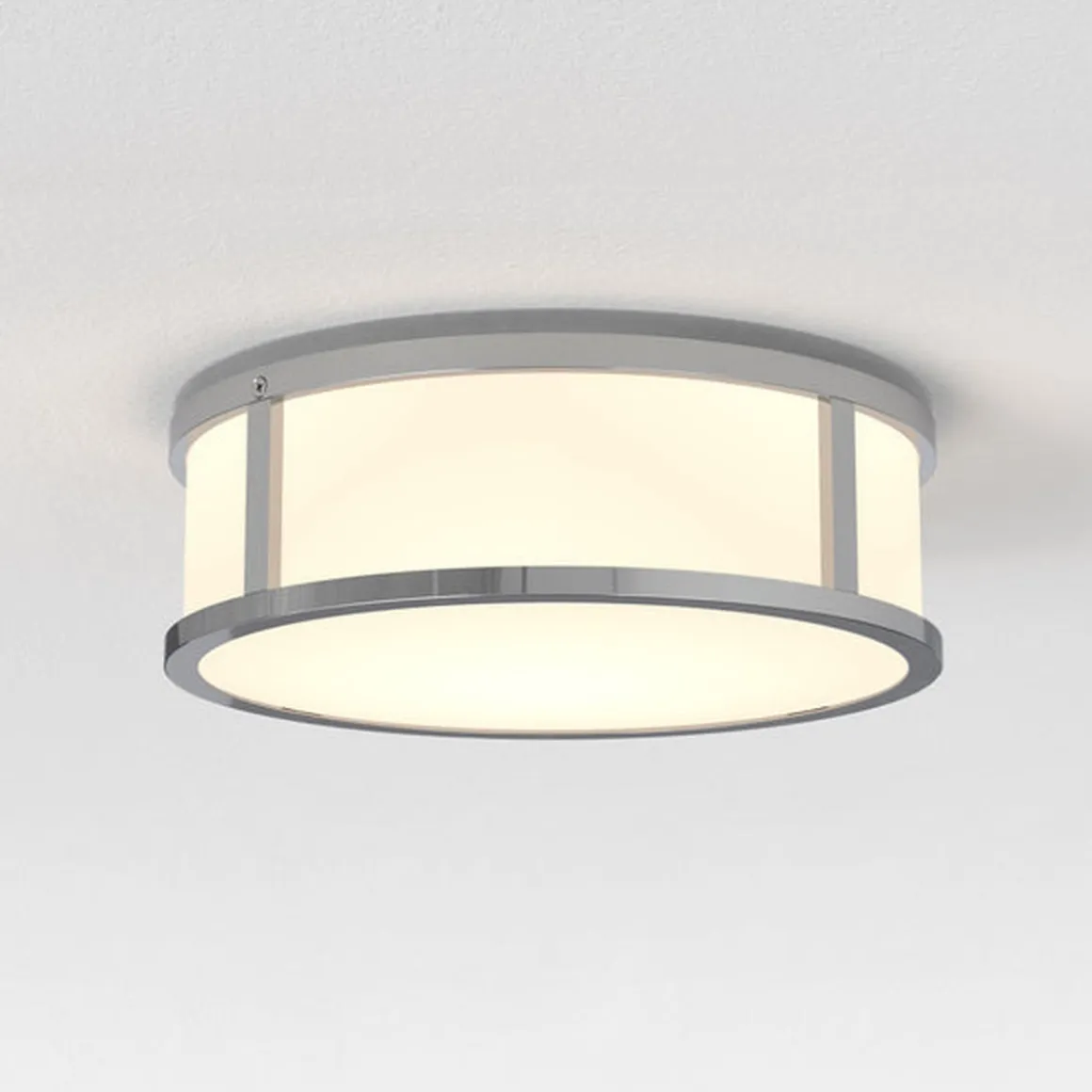 Mashiko 230 runde taklampe IP44 - Polert krom
