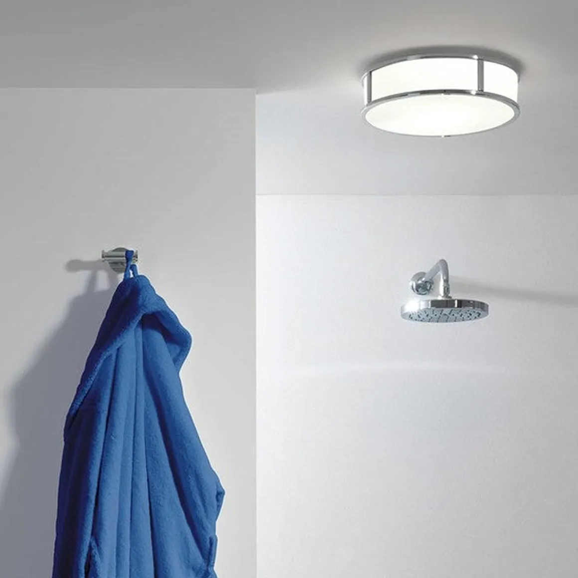 Mashiko 230 runde taklampe IP44 - Polert krom