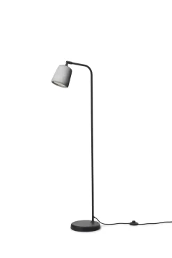 Material Gulvlampe - Lys Grå Betong