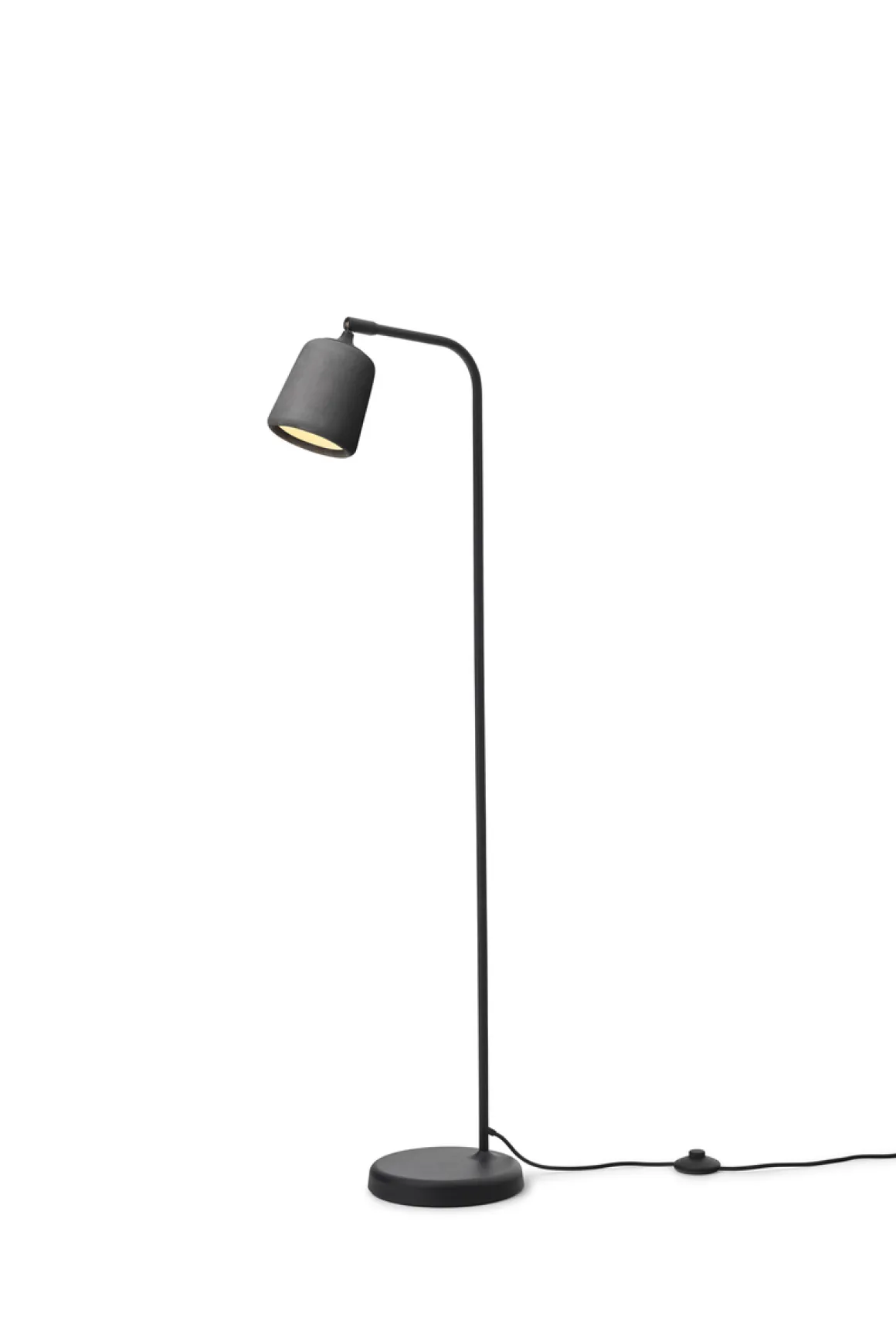 Material Gulvlampe - Mørk Grå Betong