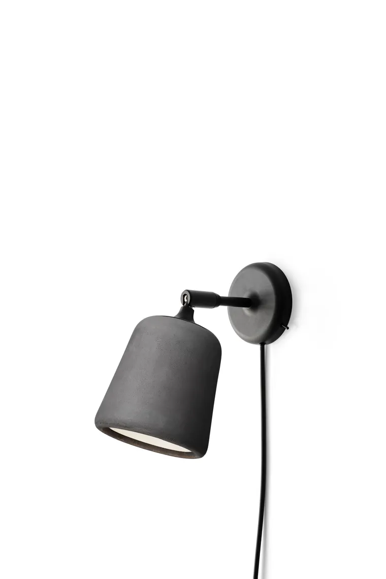Material Vegglampe - Mørk Grå Betong