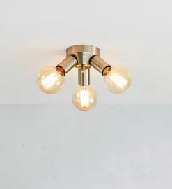 Mazzo taklampe 3-lys - Matt nikkelfarget - Nikkel