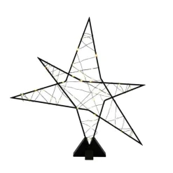 Metalstjerne på fot 43 cm
