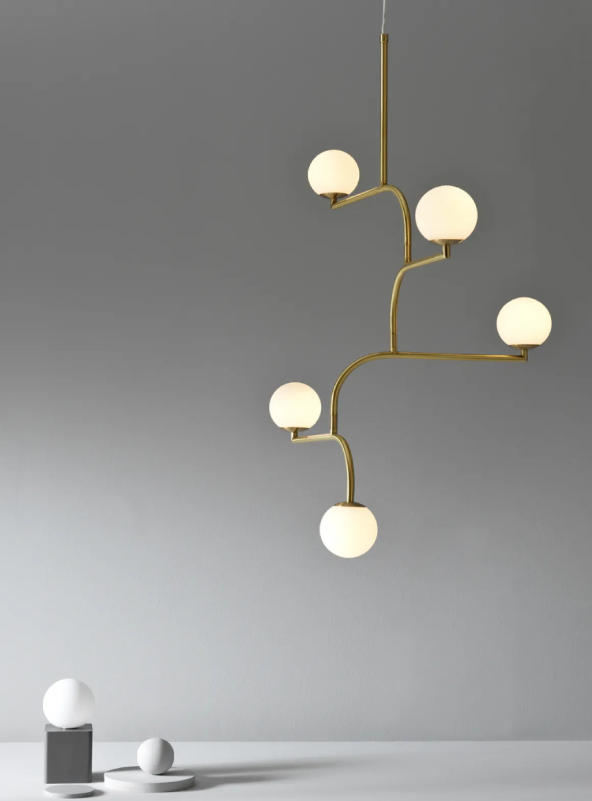 Mobil 5 taklampe - messing