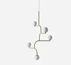 Mobil 5 taklampe - messing