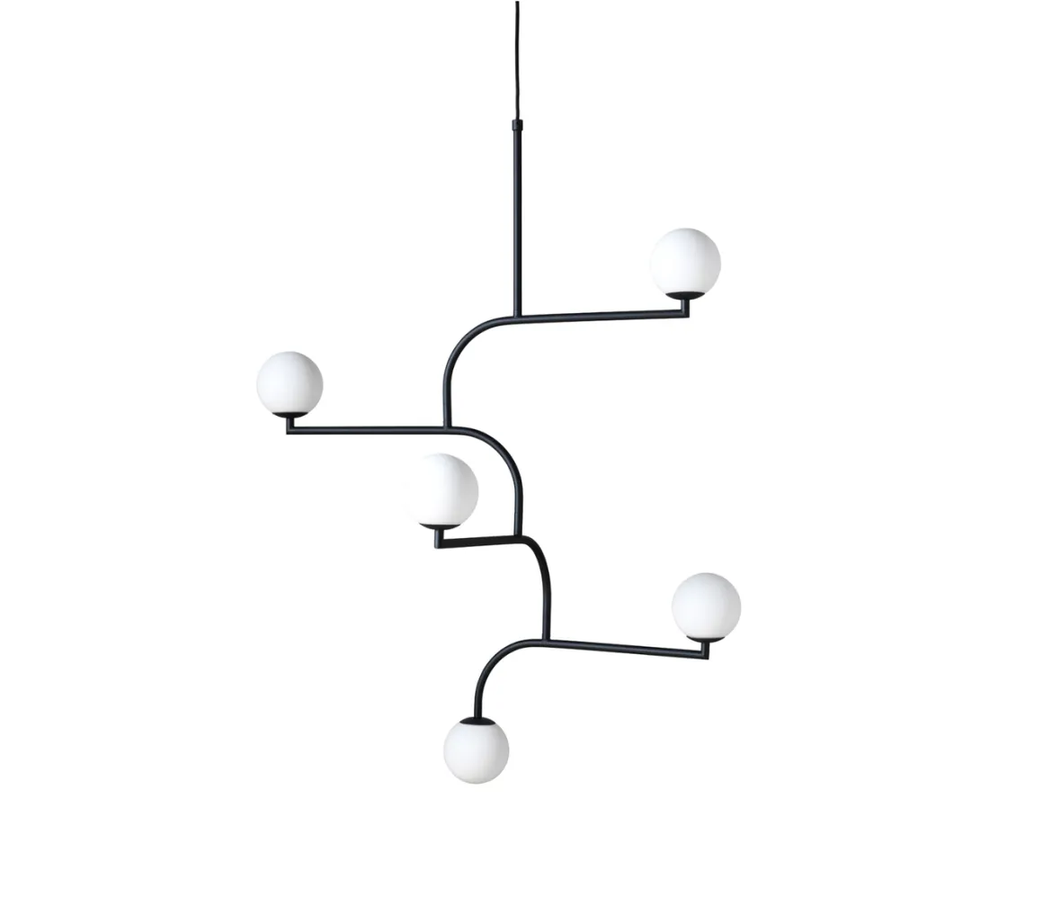 Mobil 5 taklampe - svart