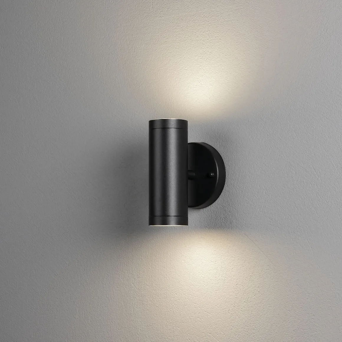Modena vegglampe opp/ned utendørs 2x4W 3000K IP44 - Svart