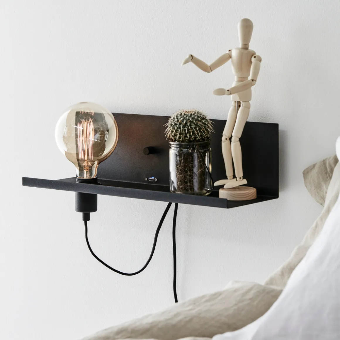Multi vegglampe - Svart - Svart