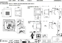 Namsos mini innfelt vegglampe