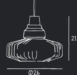 New Wave Optic takpendel - Klar
