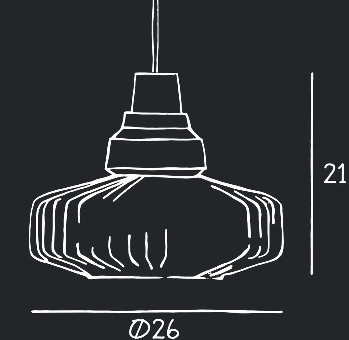 New Wave Optic takpendel - Klar