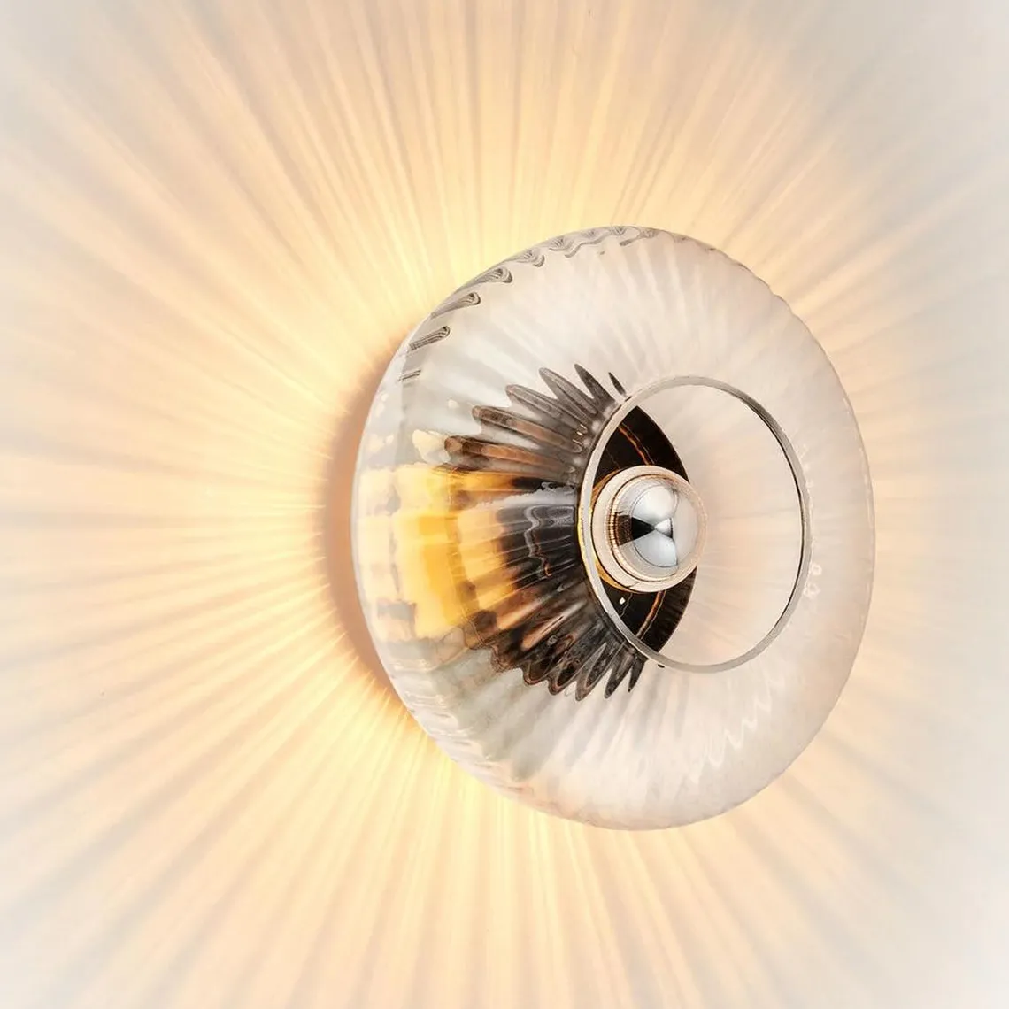 New Wave Optic 26 Wall Lamp - Klar