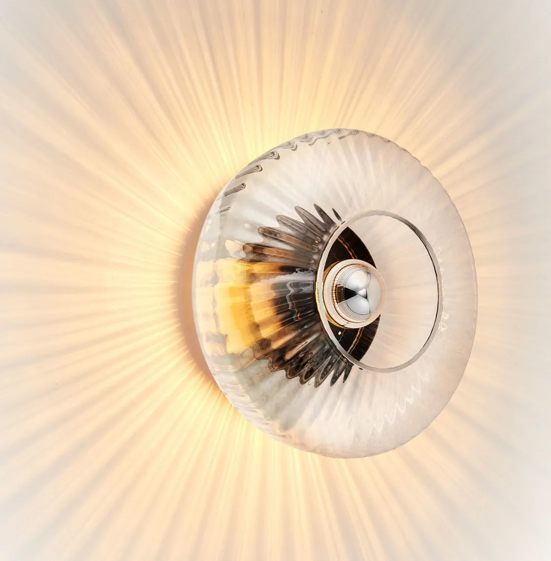 New Wave Optic XL Wall Lamp - Klar