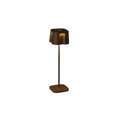 Nice bordlampe 36 cm IP54 oppladbar USB - Rustfarget