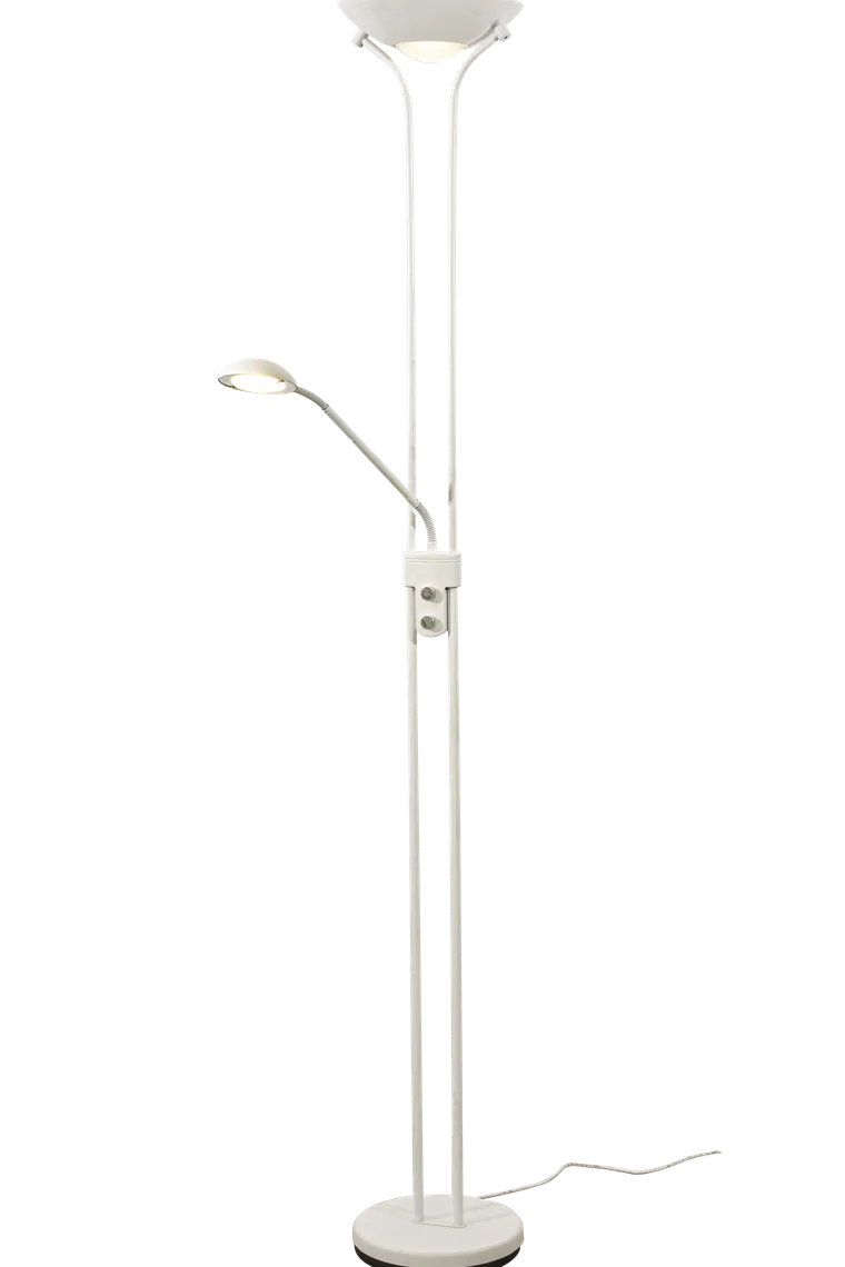 Nice gulvlampe uplight med leselysarm
