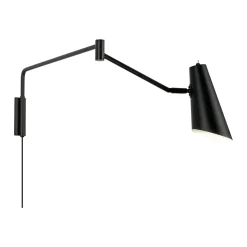 Noa vegglampe lang - Svart