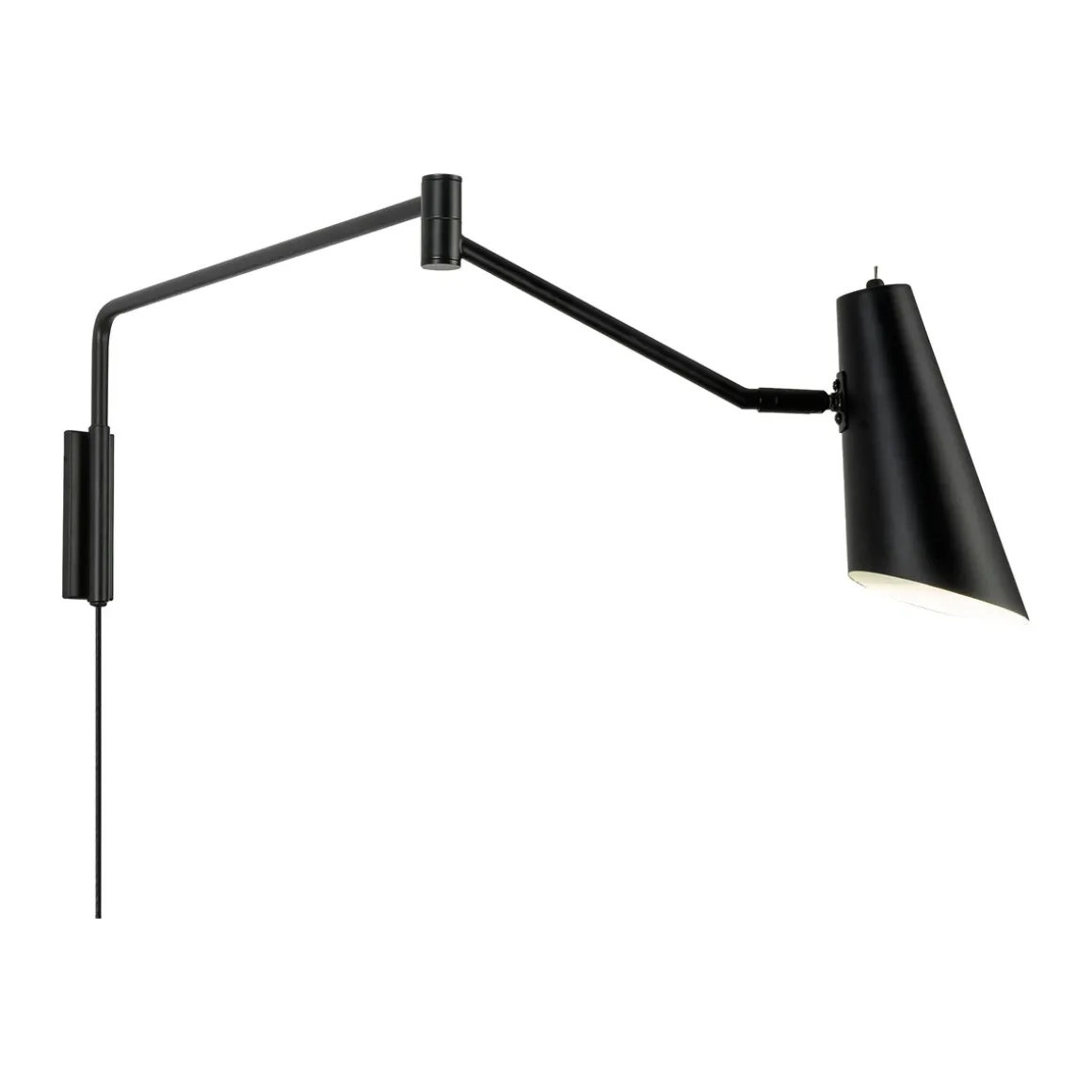 Noa vegglampe lang - Svart