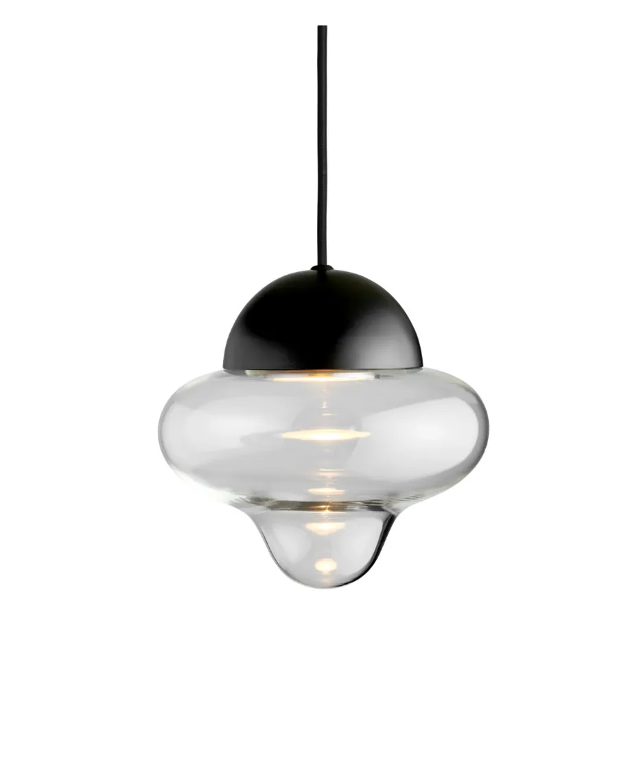 Nutty taklampe - Klar/Svart